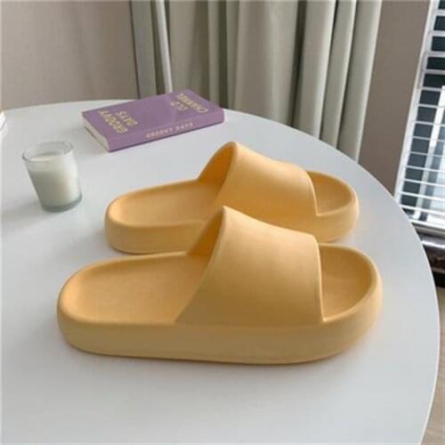 Non-slip Women Summer Platform Slippers Beach Slide Sandals Flip Flops Cartoon Candy Bear High Heels Ladies Girls Bathroom Shoes