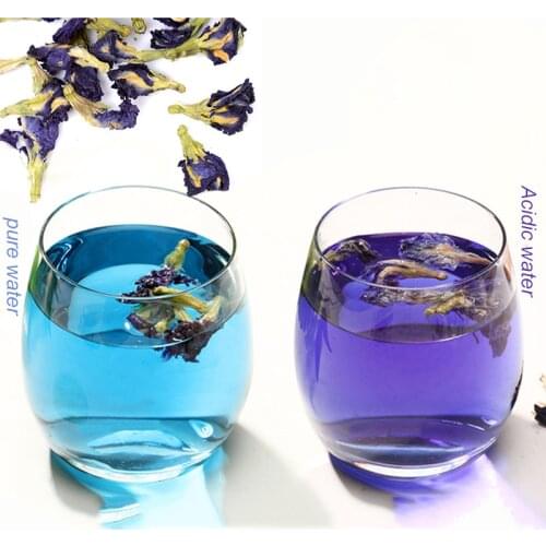 500g Dry Flower Tea Blue Butterfly Pea Herbal Tea Kitchen Toy Organic Natural Blue Weight Loss Beauty Health Food Coloring