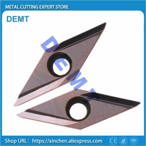 VBGT110301 VBGT110302 Spindle box moving type CNC automatic lathe Carbide insert Rear sweeping knife Stainless steel processing