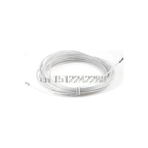30M White Plastic Coated Steel Flexible Fish Tape Electric Wire Cables Puller