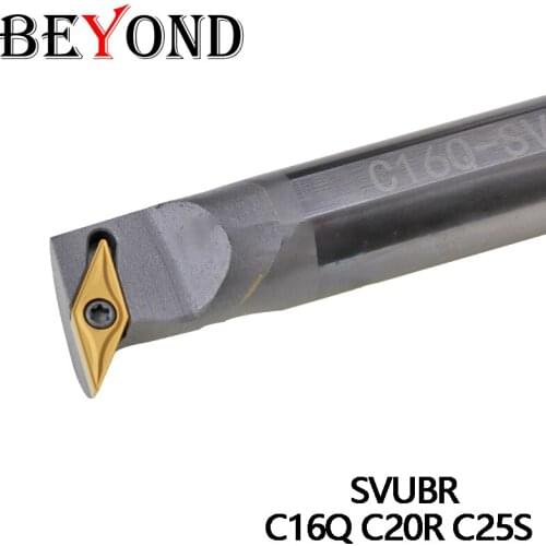 BEYOND 1Pcs Lathe Cutter SVUBR Internal Cemented Carbide Turning Tool Holder C16Q C20R C25S Tungsten Steel CNC
