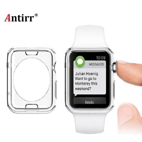 Transparent Protective Guard Film Case Cover Shell Bumper for Apple Watch Series 1 2 3 38mm 42mm Accessories