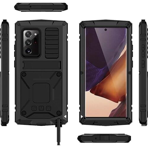 Phone Holder Protective Shell Sleeve Waterproof Cover with Stand Function for S20Plus / S20Ultra / Note20 / Note20Ultra