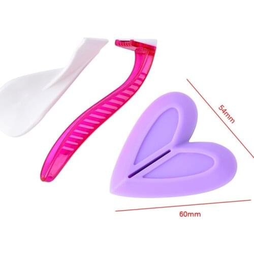 Women Silicone Shaver Template Sexy Female Pubic Hair Razor Intimate Shaping Tool Bikini Dedicated Privates Shaving Stencil