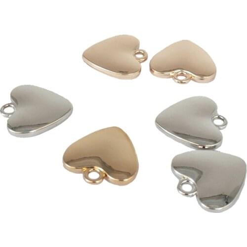 3/5pcs/lot 18*17.5mm Gold/Silver Color heart DIY Jewelry Making Findings Punk pendant pull tab pendant luggage accessories