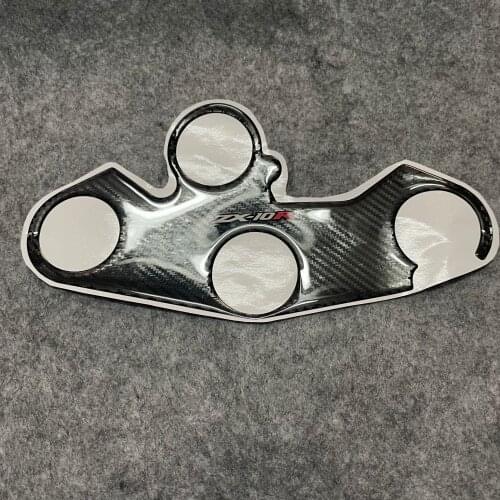 3D motorcycle Carbon-look Upper Triple Yoke Cover Protector Decal sticker Case for KAWASAKI ZX10R ZX-10R 2016-2020 2017 2018 19