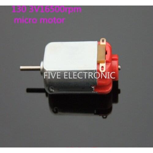 5pcs/lot 130 strong magnetic high speed motor 3V 16500rpm,DIY toys 3-6V micro motor