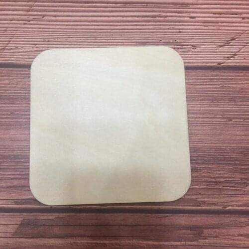 50pcs 10 cm Square Unfinished Wood Cutout Blank Wooden Slices Pieces for DIY Painting Art Project wedding favor decoration