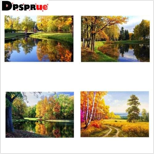 5D DIY Diamond Embroidery Scenery Forest Full Square/Round Diamond Painting Cross Stitch Landscape Picture Diamond Mosaic Decor