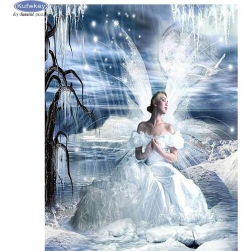 Diamond embroidery Fairy angel Cross stitch 5d diy diamond painting sticker full drill square round rhinestone icon mosaic decor