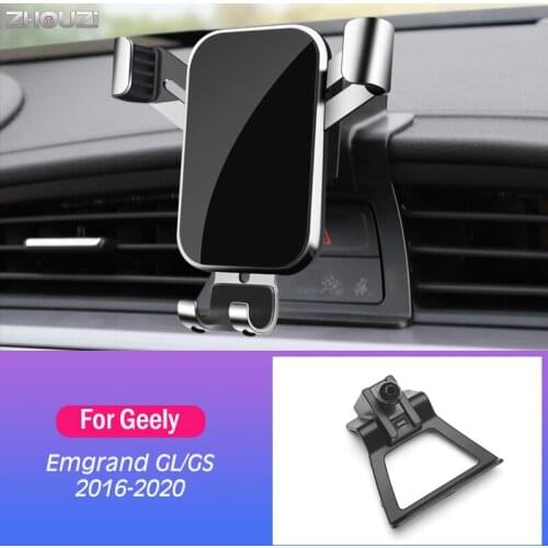 Car Mobile Phone Holder For Geely Emgrand GL/GS 2016-2020 Air Vent Mounts GPS Stand Gravity Navigation Bracket Car Accessories