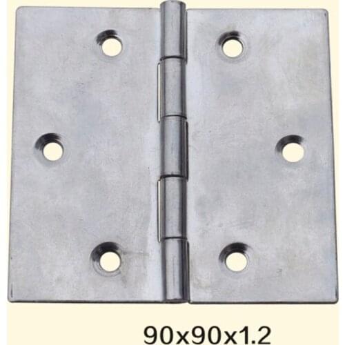 Freeshipping 90*90*1.2mm Iron Metal Hinge Sewing Machine Folding Table Furniture Flip Tray Hinges Big Door Hinges