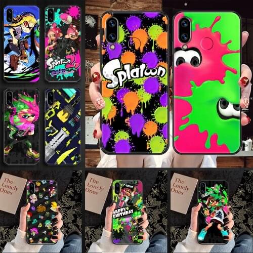 Game Splatoon Phone case For Huawei Honor 6 7 8 9 10 10i 20 A C X Lite Pro Play black painting hoesjes 3D shell pretty back