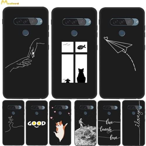 Black Silicone Cover For LG G8S Thinq Phone Cases For LG G8 Thinq Case Soft TPU Print Queen Husky Ghost Design Etui LGG8s LMG810