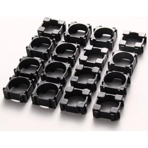 100pcs Battery Bracket18650 Battery Safety Holder Anti Vibration Cylindrical Bracket 22x22mm Lithium Batteries Support Stand