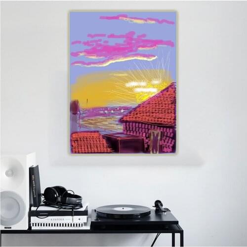 Holover David Hockney"Untitled"Canvas Oil Painting Western Art Decor Poster Wall Aesthetic Home Room Interior Decoration