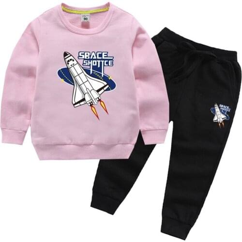 ZWF1303 Childrens clothing suits spring and autumn boys and girls baby top + pants 2-piece childrens clothes