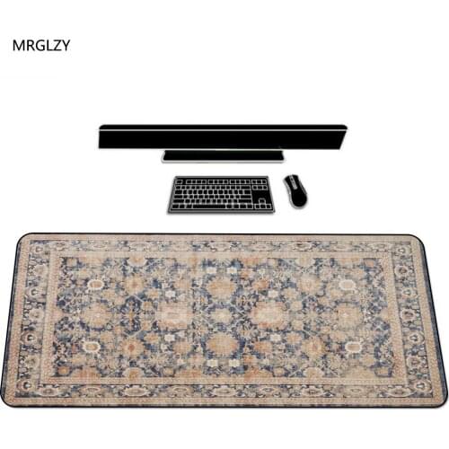 MRGLZY Beautiful Persian Carpet Design Unique Gamer Mouse Pad Keyboard Pad Large Lengthened Mouse Pad Mouse Mat