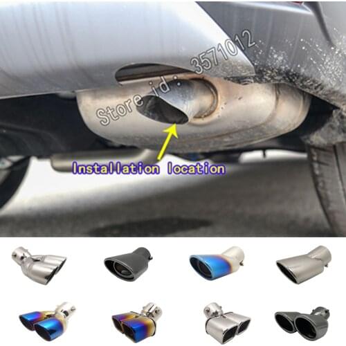 For Honda CRV CR-V 2017 2018 2019 2020 Car Cover Muffler Exterior Back End Pipe Dedicate Exhaust Tip Tail Outlet Vent Ornament