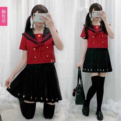 Japanese Style Sailor Suit College Style JK Uniform Magic School Business Attire Daily Student Suit Short Sleeve Skirt