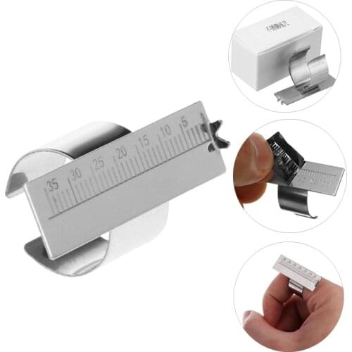 Stainless Steel Dental Finger Ruler Equipment Dentist Endodontic Span Measurement Scale Gauge Instrument Tool Teeth Whitening