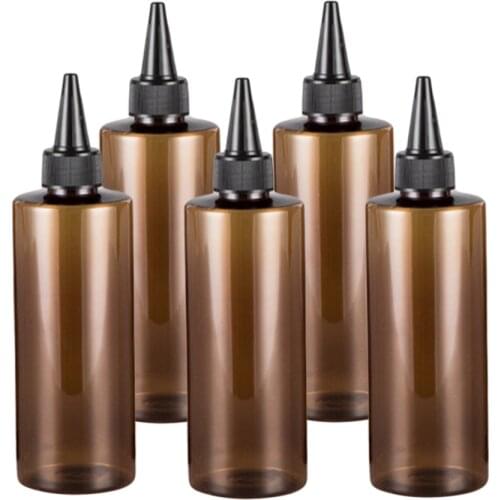 250ml Plastic Empty Hair Dye Color Applicators Refillable Paint Pigment Ink Shampoo Conditioner Bottles Containers with Caps