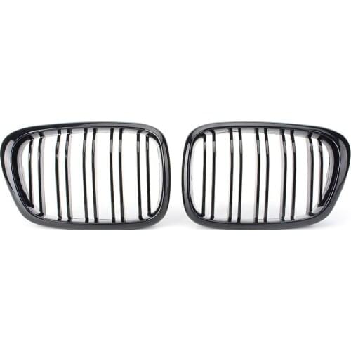 2Pcs Car Front Bumper Mesh Grille For BMW E39 M5 5Series 525i 528i 530i 540i 1995 1996 1997 1998 1999 2000 2001 2002 2003 2004
