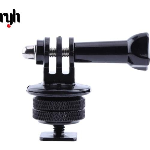 Tripod Monopod Mount Adapter Screw with 1/4'' Tripod Hot Shoe Adapter for Gopro Hero 3 4 5 6 7 8 9 Sjcam 360 Camera Accessories