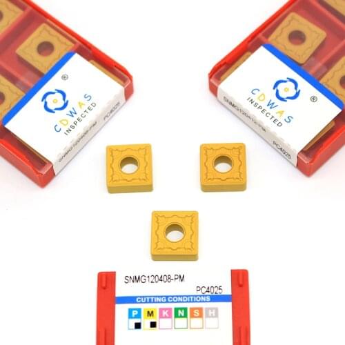 SNMG120408 SNMG120412 PM PC4025 High Quality SNMG Series Carbide Inserts External Turning Tool CNC Lathe Tool For Hard Steel