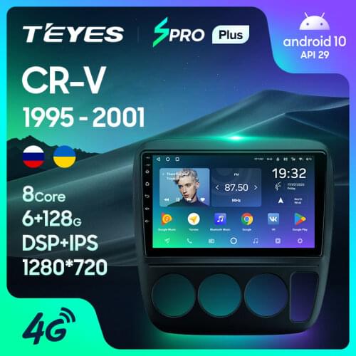 TEYES SPRO Plus For Honda CR-V CRV 1995 - 2001 Car Radio Multimedia Video Player Navigation GPS Android 10 No 2din 2 din dvd
