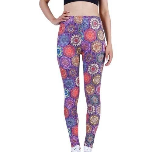 CKAHSBI Printed Slim Fit Female Yoga Pants Sexy Fitness Leggings Women Sports Casual Summer Gym Workout Run Push Up Jeggings