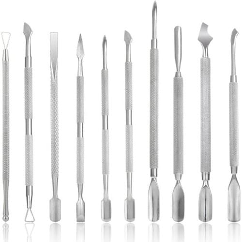 1Pc Cuticle Nails Accessories Tools Stainless Steel Professional Manicure Pusher Remove Cuticles Nail Cuticlue Pusher Art Beauty