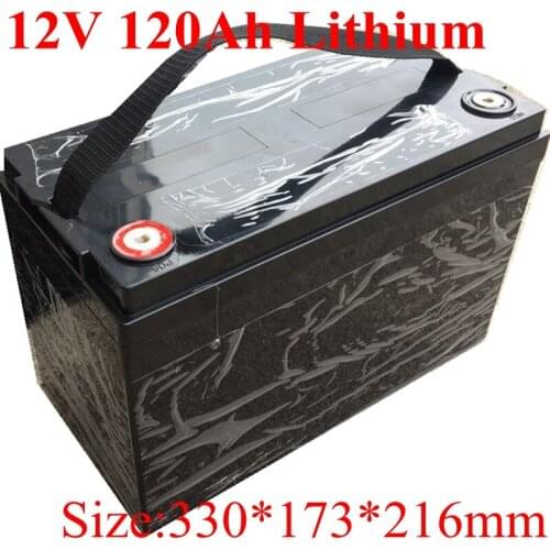 12V 120Ah Lithium Li Ion Battery Pack for Solar System Motor Home Boat Golf Cart Campervans Caravans+Charger