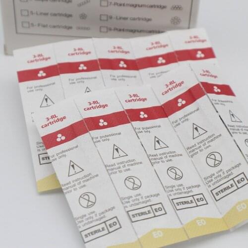 20pcs/box 3RL Cartridge Needle Permanent Makeup Machine Needles With Senior Non-toxic Plastic Tattoo Eyebrow lips Tattoo Needles