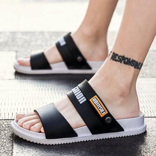 2021 Mens Sandals Open Toe Mens Flat Shoes Mens Slippers Summer Beach Mens Shoes Flat Shoes