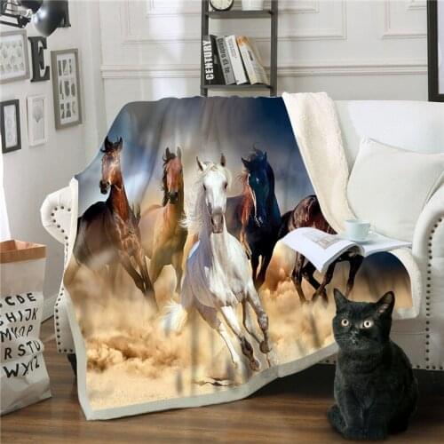 3D Thicken Throw Blanket Cartoon Sherpa Blankets for Kids Couch Soft Plush Bedspreads Winter Bedclothes Thick Rectangle Blankets