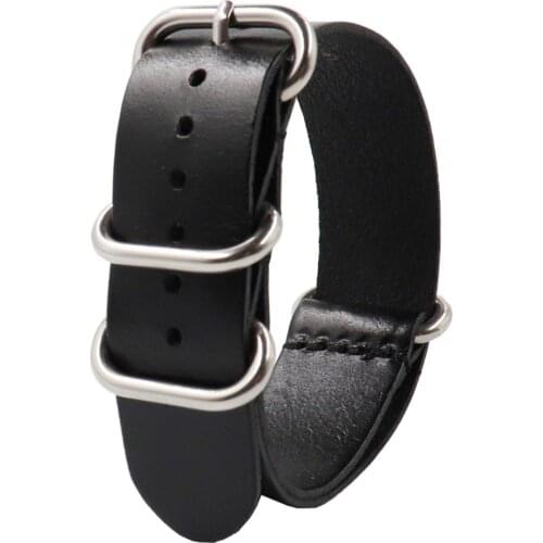 4 Colors 20/22/24mm Universal Watch Band Vintage Genuine Leather Bracelet Wrist Strap Replacement Wristwatch Watchband