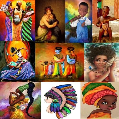 Diamonds embroidery painting 5d Diy Full of round Unique beauty of female children diamond home Decoration