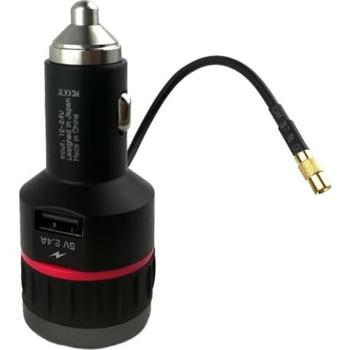 Car DAB+Receiver Cigarette Lighter Plug 1.1" OLED Screen Display Automotive Digital FM Radio Receiver Antenna Kit