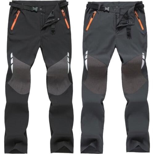 Quick-drying pants mens hiking pants summer thin Breathable loose outdoor fishing pants large size Mountaineering trousers