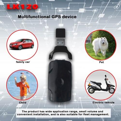 GPS Tracker LK120 Real Time Tracking Device GSM GPRS GPS Locator Google Map Tracking USB GPS Waterproof Geo Fence Free APP Track
