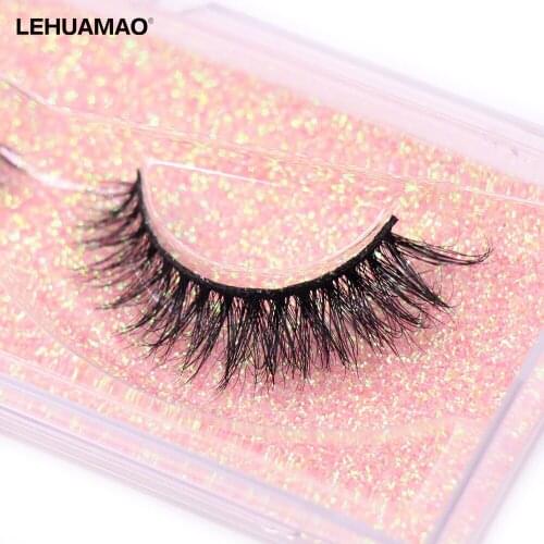 LEHUAMAO Eyelashes 3D Mink Lashes 100% Cruelty free Reusable Lashes Full Strip Lashes Soft Fluffy False Eyelashes Makeup