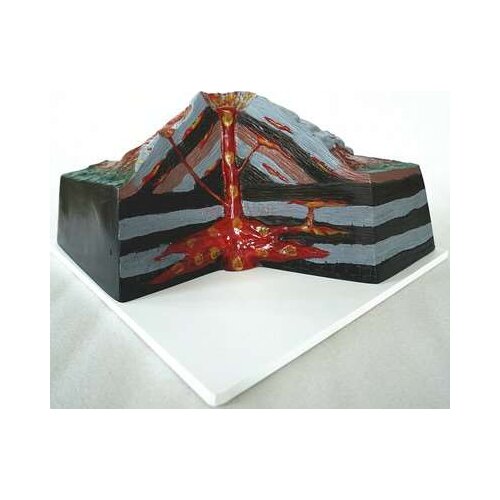 Volcano model volcanic eruption geology geomorphology geography teaching instrument