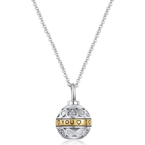 Ball Memorial Urn Human Ashes Casket Hold More Ashes Of Your Loved One Stainless Steel Cremation Jewelry Necklace