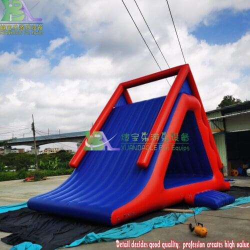 Camping Inflatable Floating Water Equipment Triangle Water Slide For Adults And Children