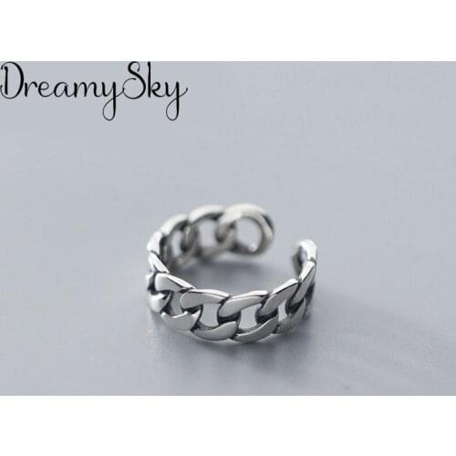 New Charming Hollow Chains Finger Ring for Women Vintage Boho Knuckle Party Rings Gothic Punk Jewelry Gifts for Girls 2020