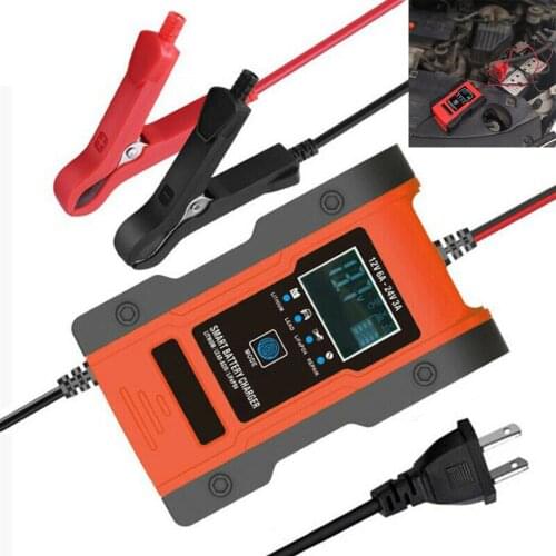 New Arrival 1pc 12/24V Car Battery Charger Lead-acid AGM GEL& Lithium LiFePO4 Automatic Smart Battery Chargers