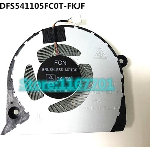 New Original Laptop/Notebook CPU Cooling Fan For FCN BRUSHLESS MOTOR DFS541105FC0T-FKJF DC5V 0.5A