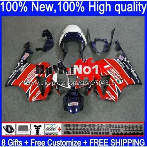 Body For HONDA VTR1000 RC51 01 02 03 2004 2005 2006 125MC.121 SP1 SP2 VTR 1000 2000 2001 2002 2003 04 05 06 Fairing