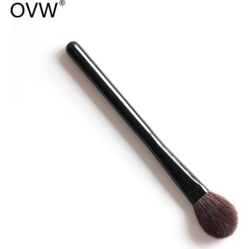OVW Small Eyeshadow Brush Single Pink Aluminum Tube Eye Makeup Brush Highlight Brightening Eye Makeup Brush Makeup Beauty DLH04